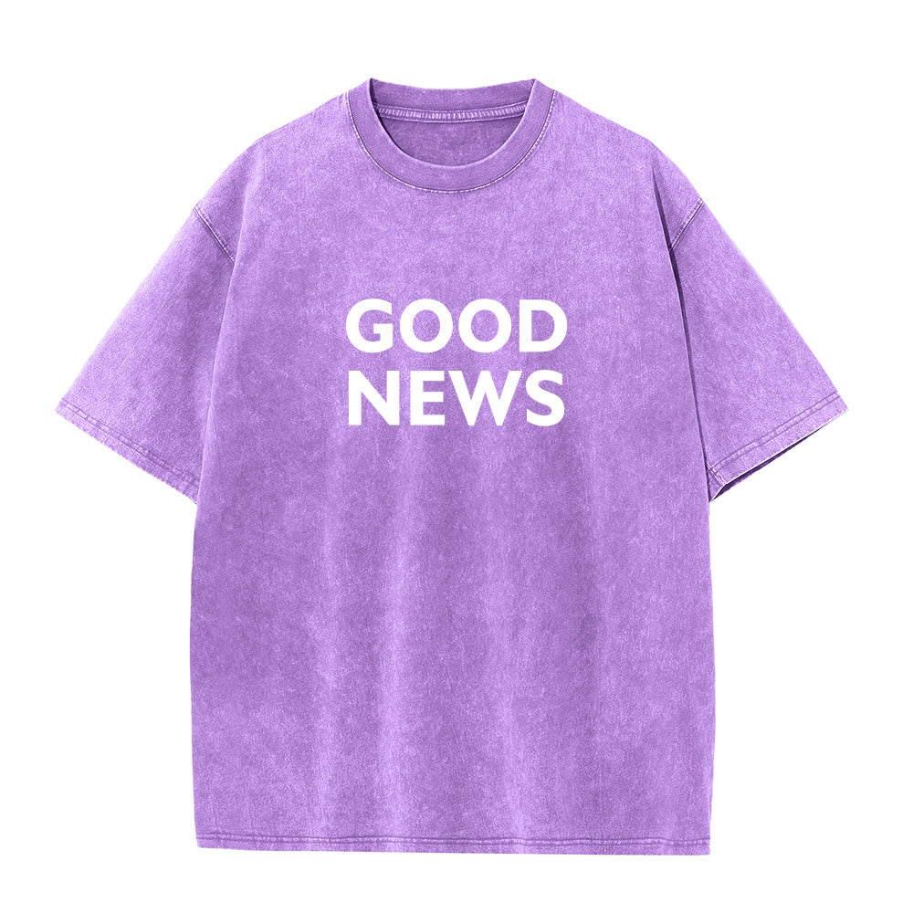 Christianartworkshop "For God So Loved the World" Unisex Washed T-Shirt - image 17