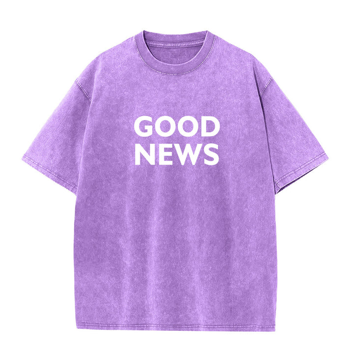 Christianartworkshop "For God So Loved the World" Unisex Washed T-Shirt - image 17