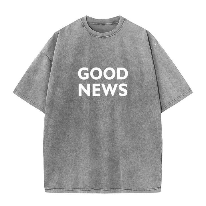 Christianartworkshop "For God So Loved the World" Unisex Washed T-Shirt - image 7