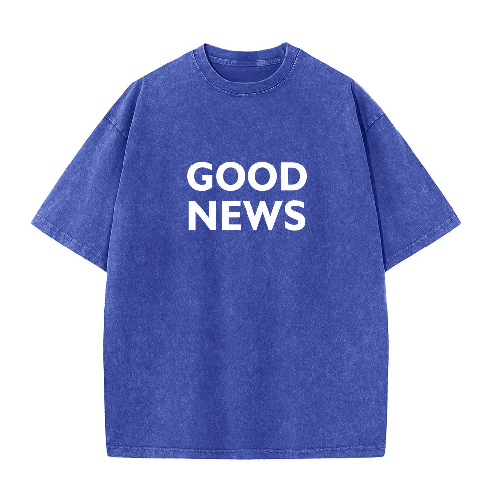 Christianartworkshop "For God So Loved the World" Unisex Washed T-Shirt - image 5