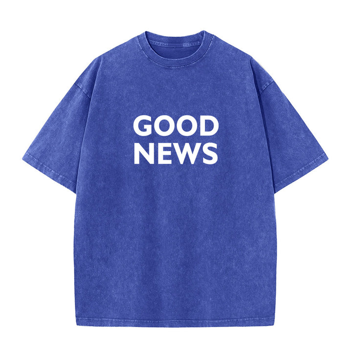 Christianartworkshop "For God So Loved the World" Unisex Washed T-Shirt - image 5