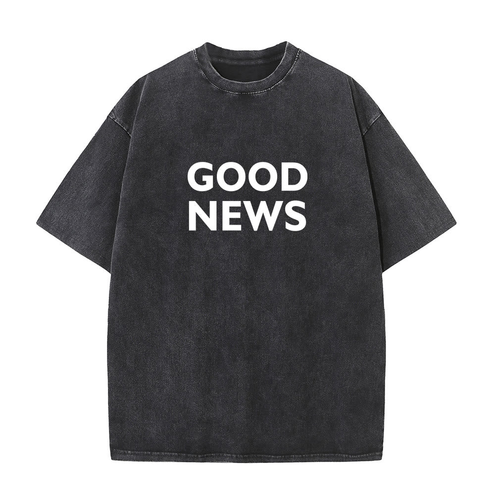 Christianartworkshop "For God So Loved the World" Unisex Washed T-Shirt - image 1