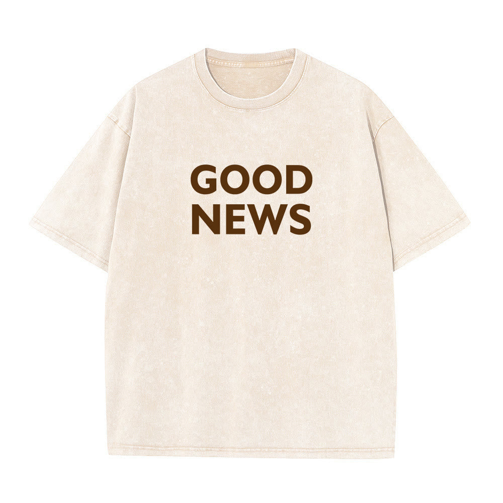 Christianartworkshop "For God So Loved the World" Unisex Washed T-Shirt - image 15
