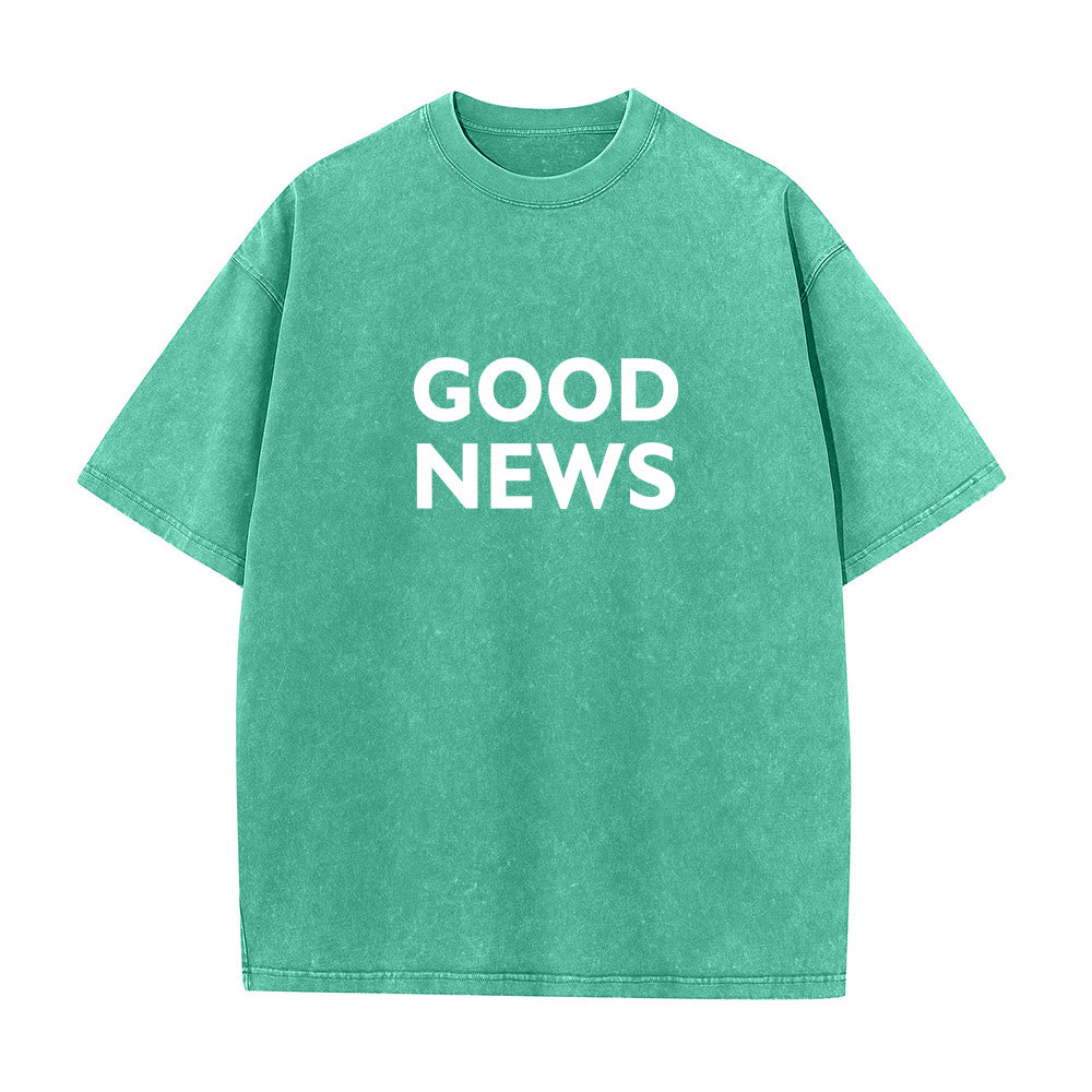 Christianartworkshop "For God So Loved the World" Unisex Washed T-Shirt - image 19