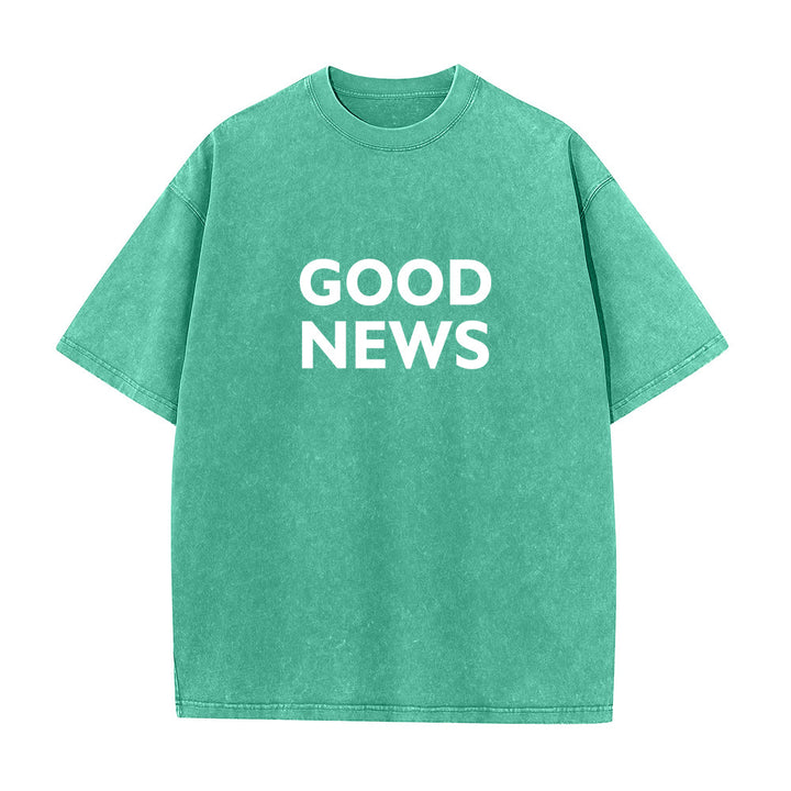 Christianartworkshop "For God So Loved the World" Unisex Washed T-Shirt - image 19