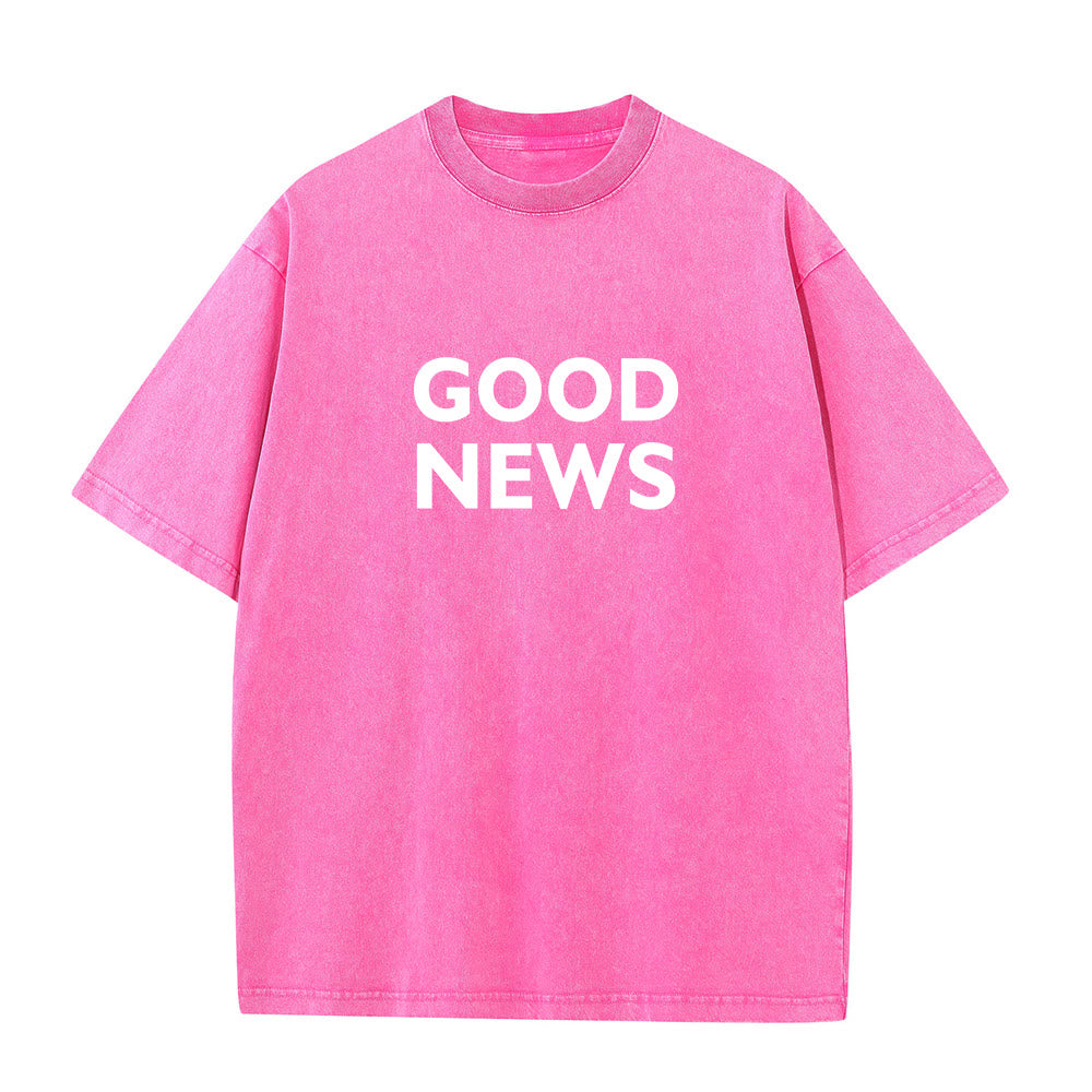 Christianartworkshop "For God So Loved the World" Unisex Washed T-Shirt - image 13