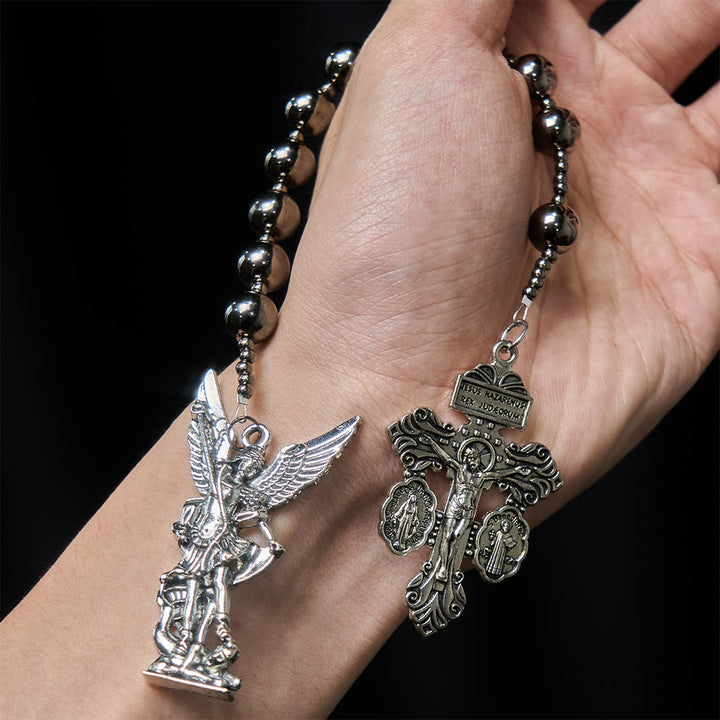 Christianartworkshop The Four Protect Battle Beads Pocket Rosary Series in 4 Warrior Finishes - image 25