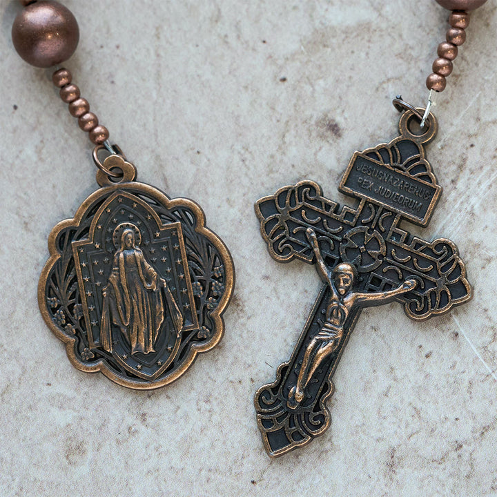 Christianartworkshop The Four Protect Battle Beads Pocket Rosary Series in 4 Warrior Finishes - image 22