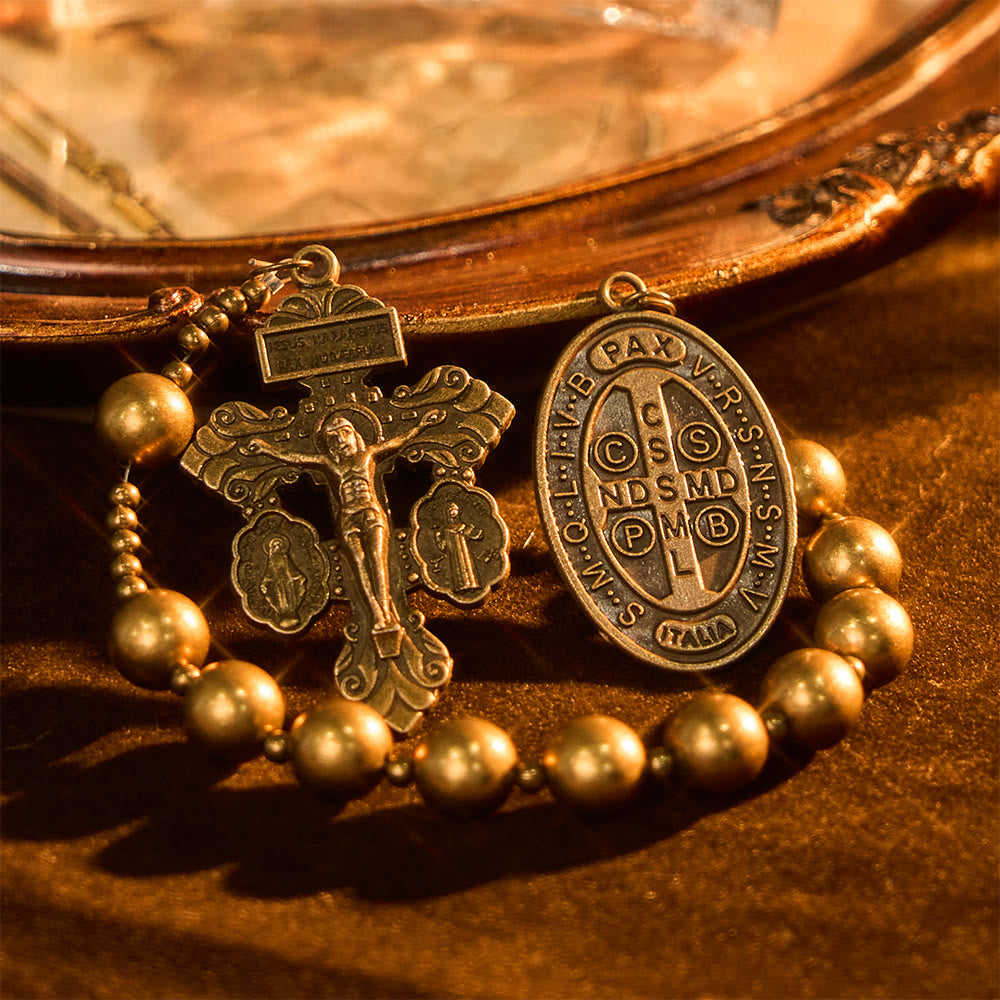 Christianartworkshop The Four Protect Battle Beads Pocket Rosary Series in 4 Warrior Finishes - image 13