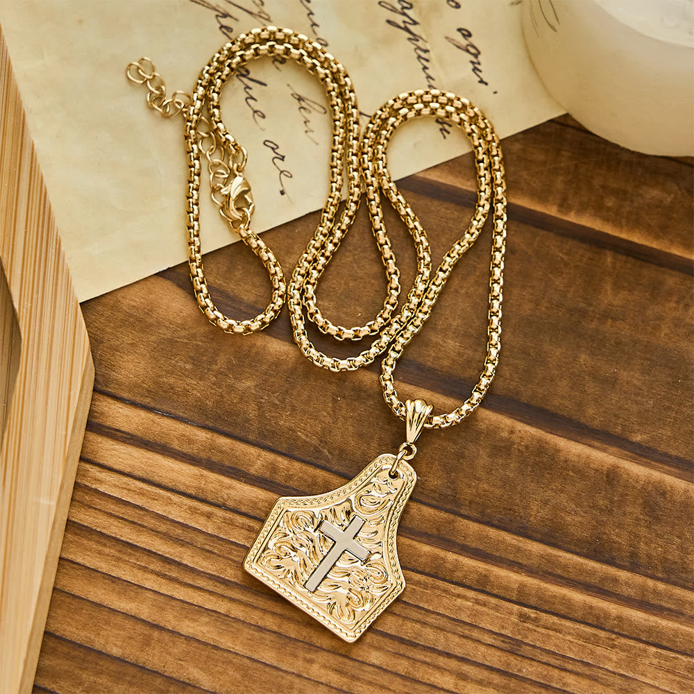 Christianartworkshop Ornate Cross Pendant Necklace: Steadfast Faith for Daily Wear - image 4