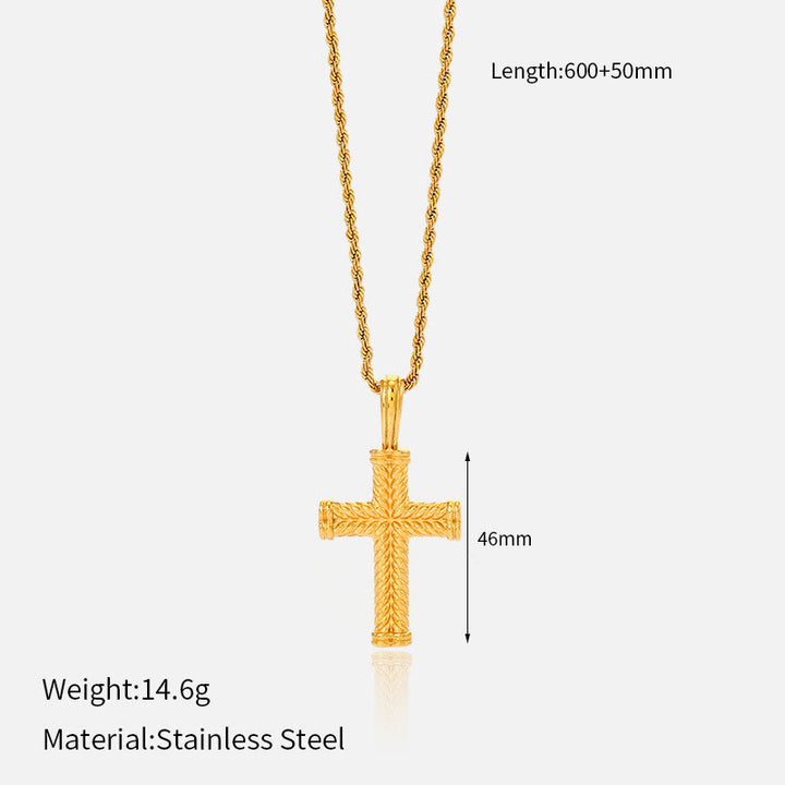 Christianartworkshop Multi-Design Cross Necklace: Quiet Reminder of His Faithfulness - D - image 6