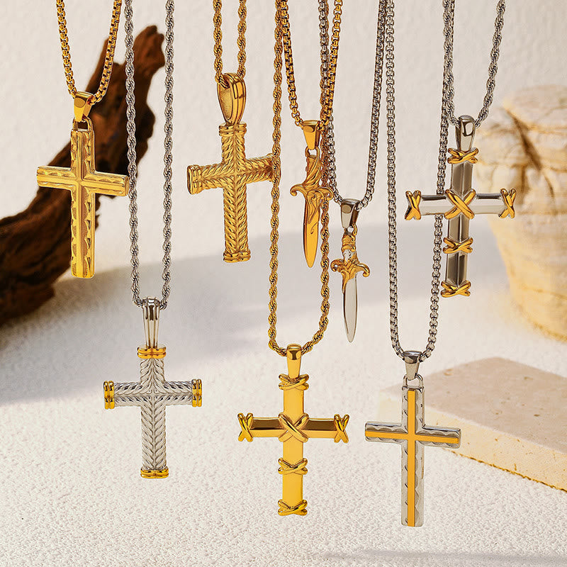 Christianartworkshop Multi-Design Cross Necklace: Quiet Reminder of His Faithfulness - image 0