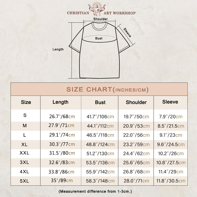 Christianartworkshop Fruit Of The Spirit Double Sided Unisex Washed T-shirt - image 2