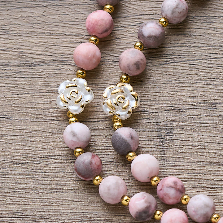 Christianartworkshop Pink Zebra Jasper 2026 New Year Rosary: Personalized Name Faith - image 11
