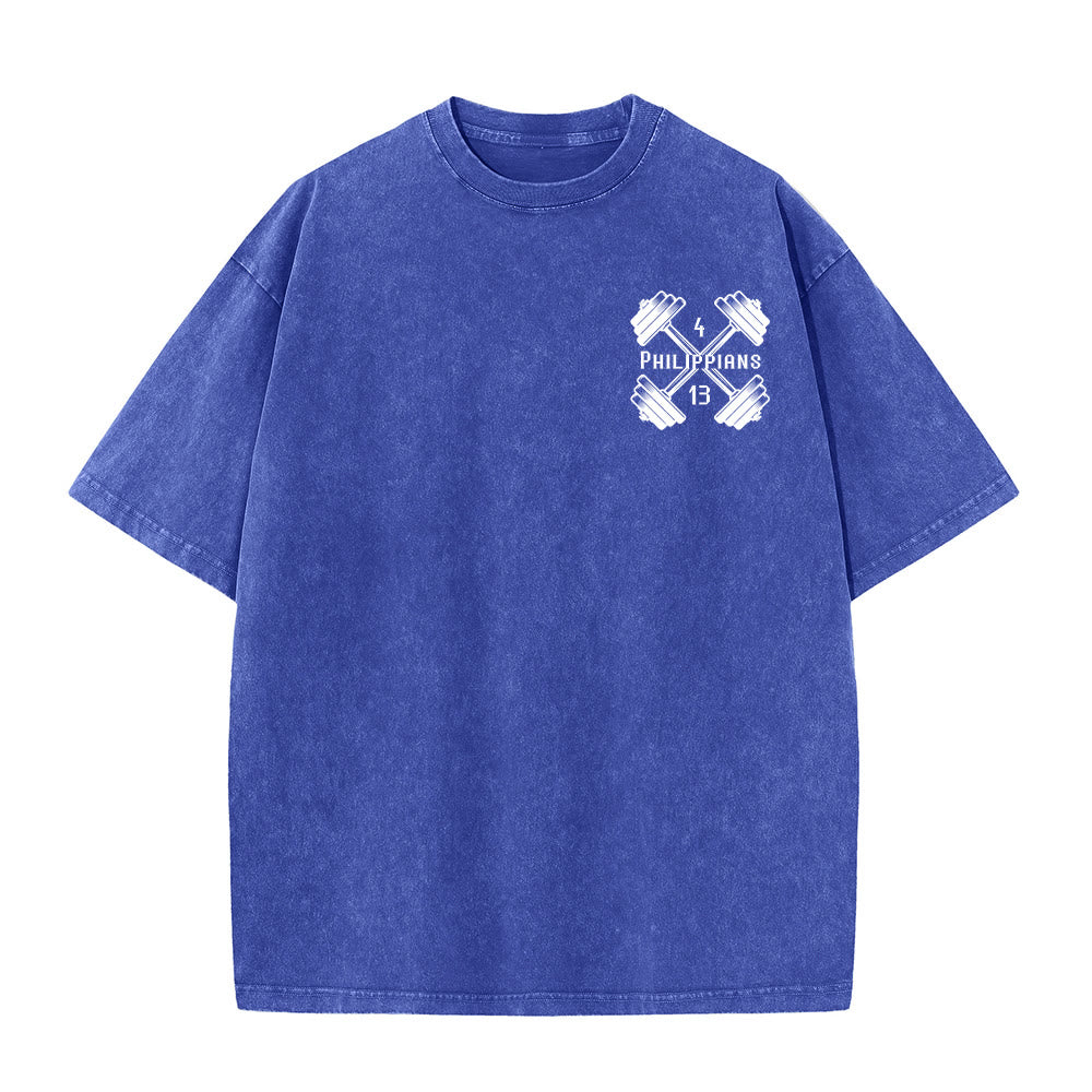 Christianartworkshop Not By My Strength, But His Unisex Washed T-Shirt - image 16