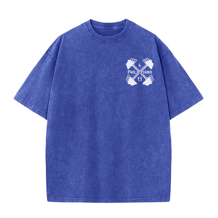 Christianartworkshop Not By My Strength, But His Unisex Washed T-Shirt - image 16