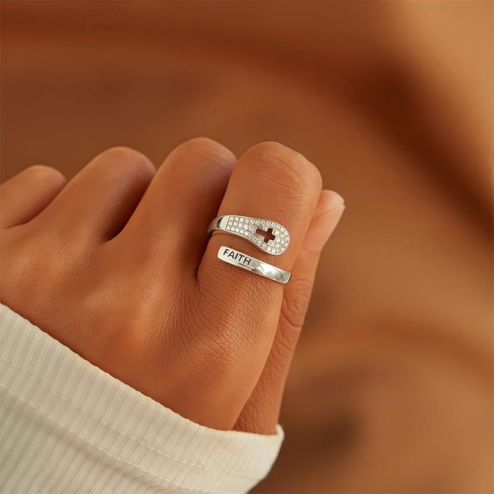 Christianartworkshop Faith & Cross Layered Ring: Embody His Unchanging Presence - image 1