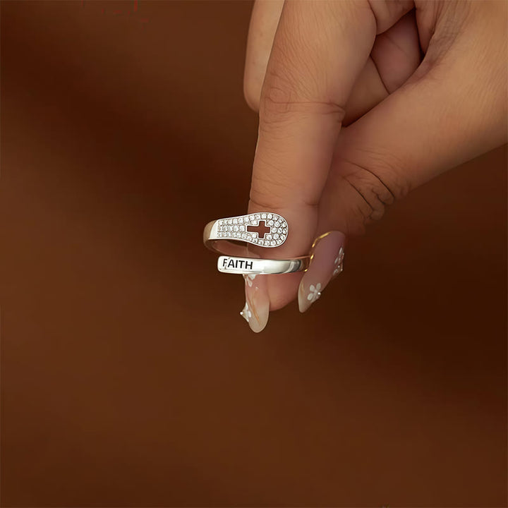Christianartworkshop Faith & Cross Layered Ring: Embody His Unchanging Presence - image 3