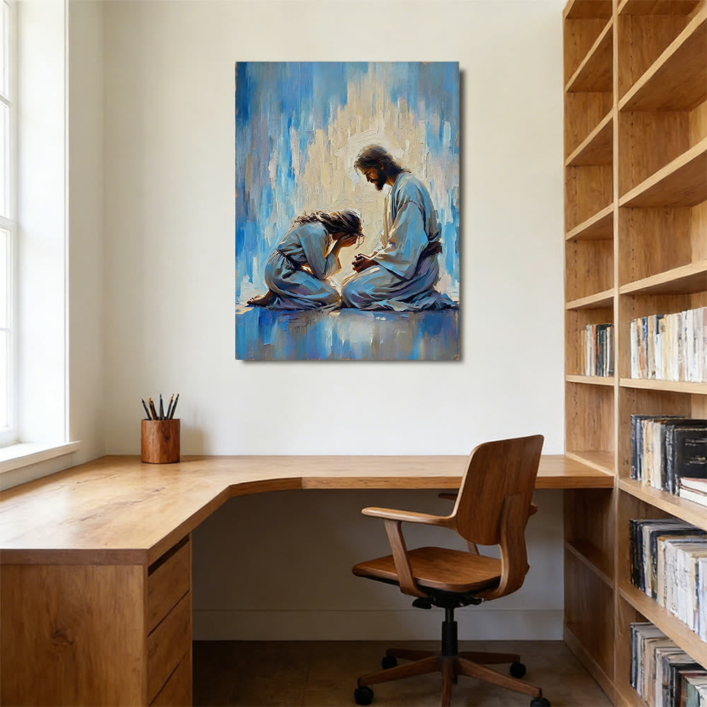 Christianartworkshop Shepherd’s Care Wall Art Print: Tender Companion for Home Spaces - image 2