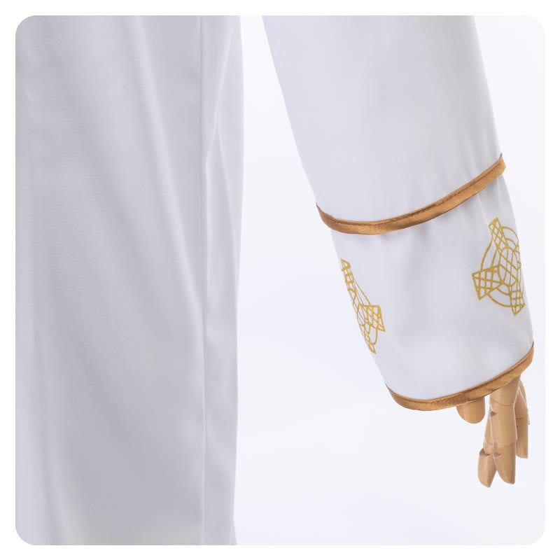 Christianartworkshop Multi-Style White Cassock Clergy Robe: Ideal for Church Worship & Rituals - image 4