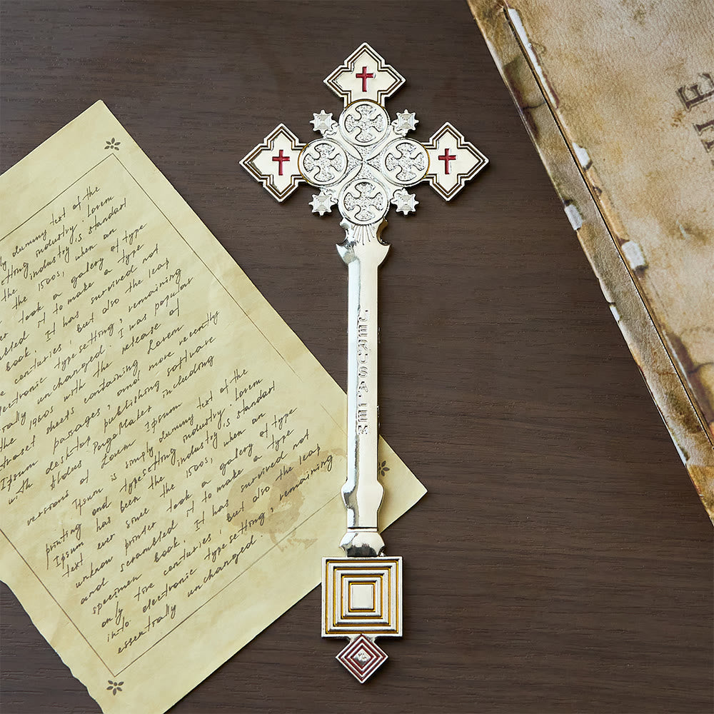 Christianartworkshop Classic Style Jerusalem Cross-Shaped Regal Blessing Hand Cross - image 4