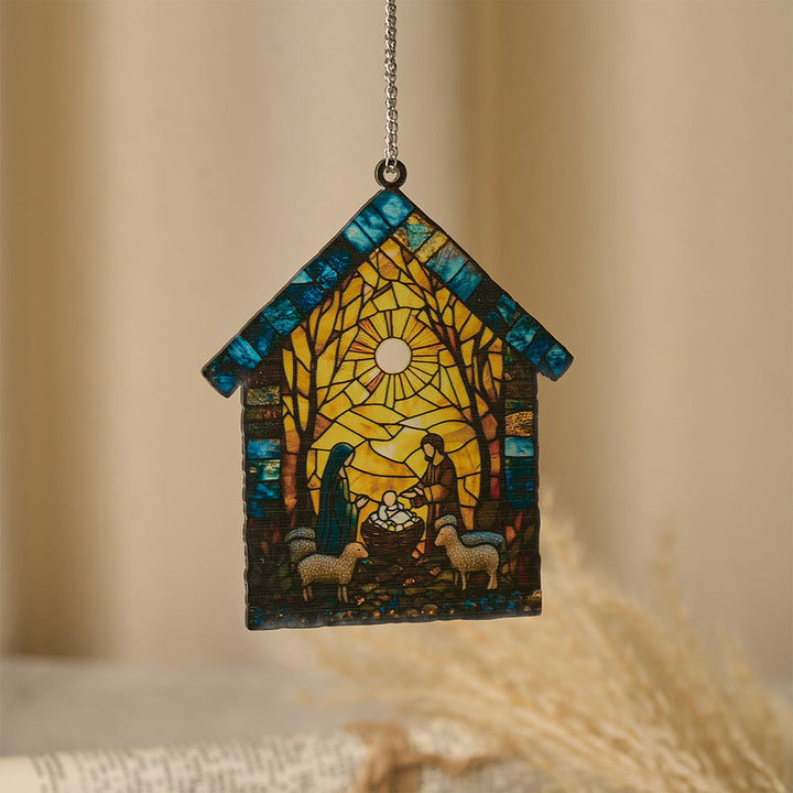 Christianartworkshop Guiding Light Nativity Scene Ornament: Portable Reminder of Holiday Grace - E - 30cm - image 8