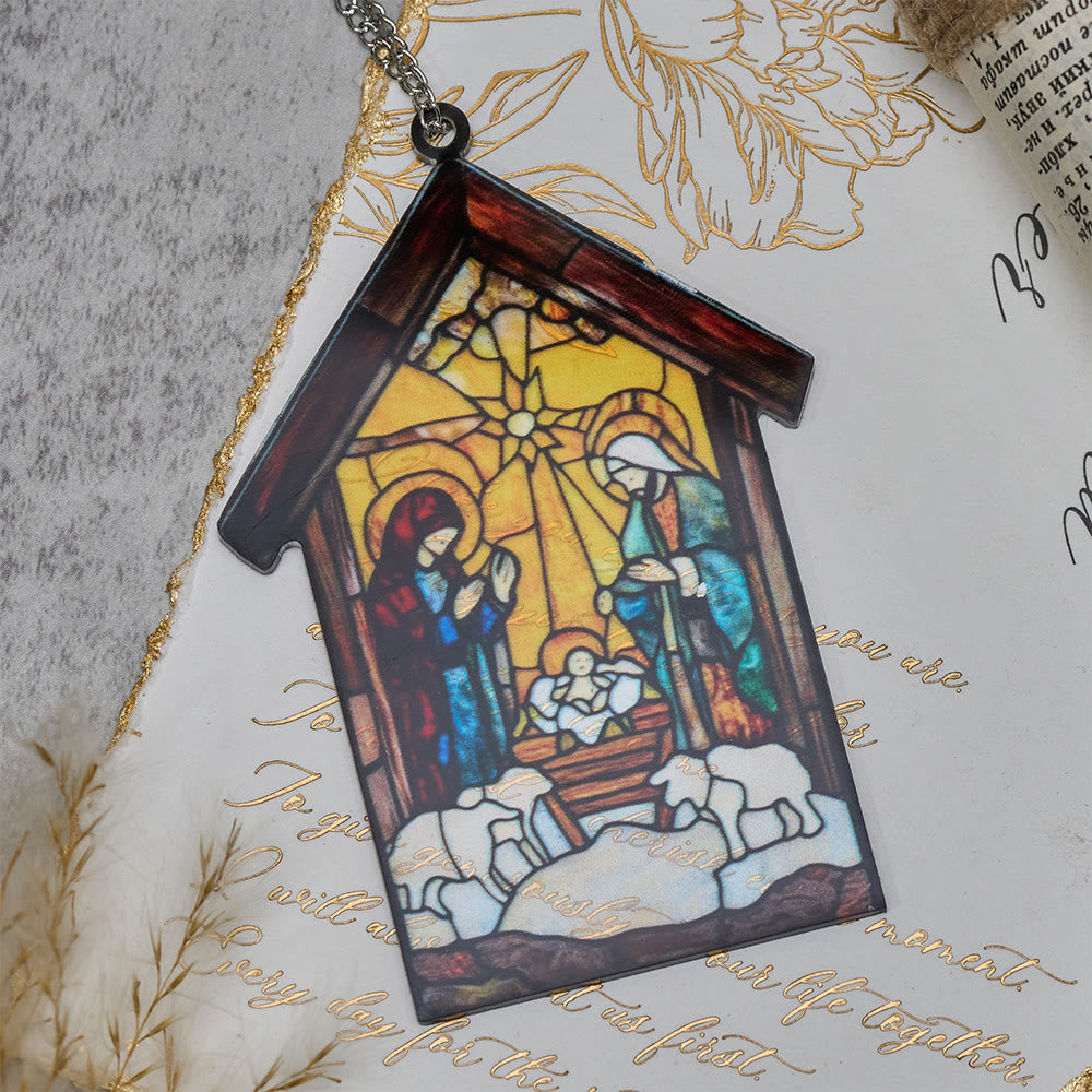 Christianartworkshop Guiding Light Nativity Scene Ornament: Portable Reminder of Holiday Grace - image 7