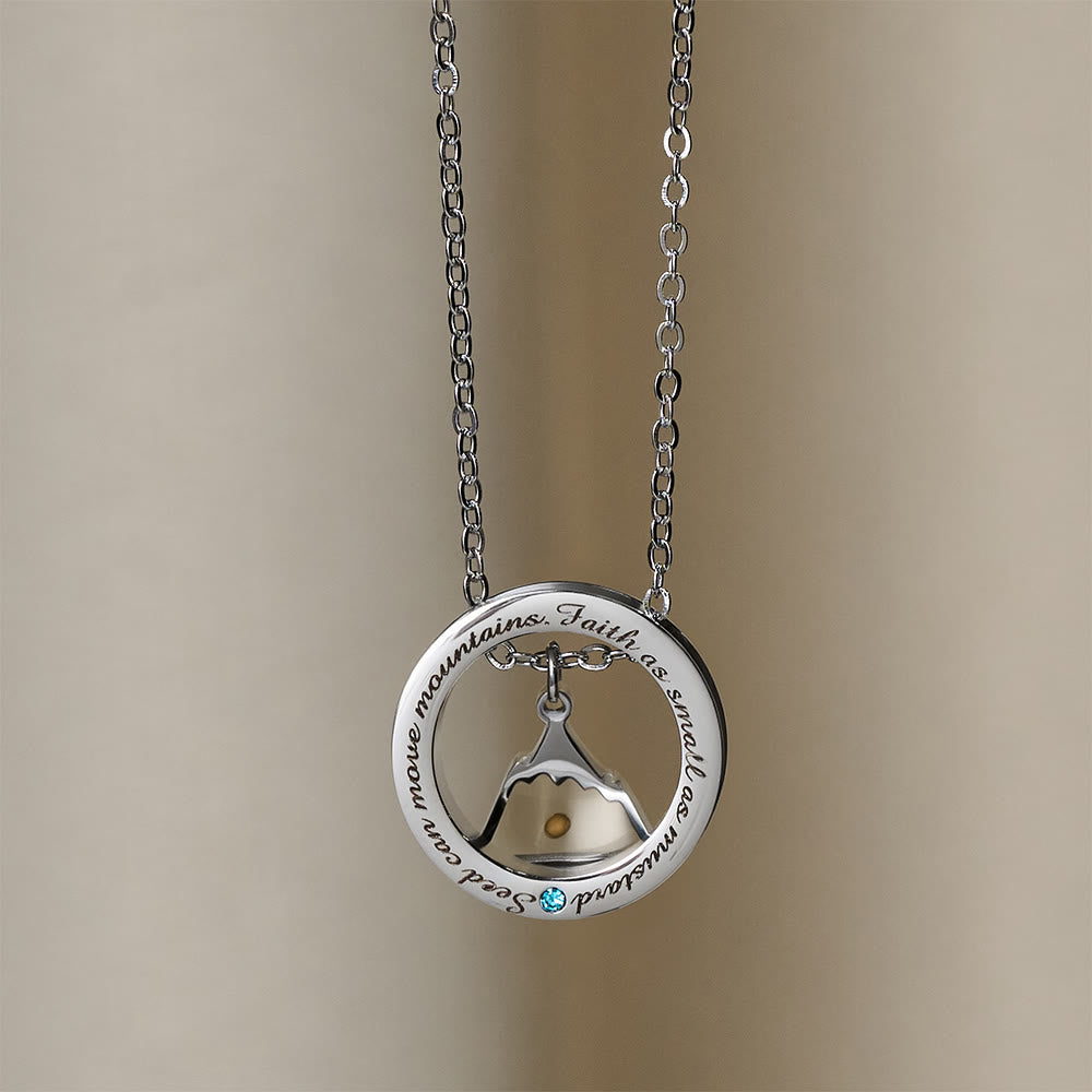 Christianartworkshop Faith As Mustard Seed Necklace: Varied Charms & Sacred Symbol for Daily Wear - Triangle Mount - image 13