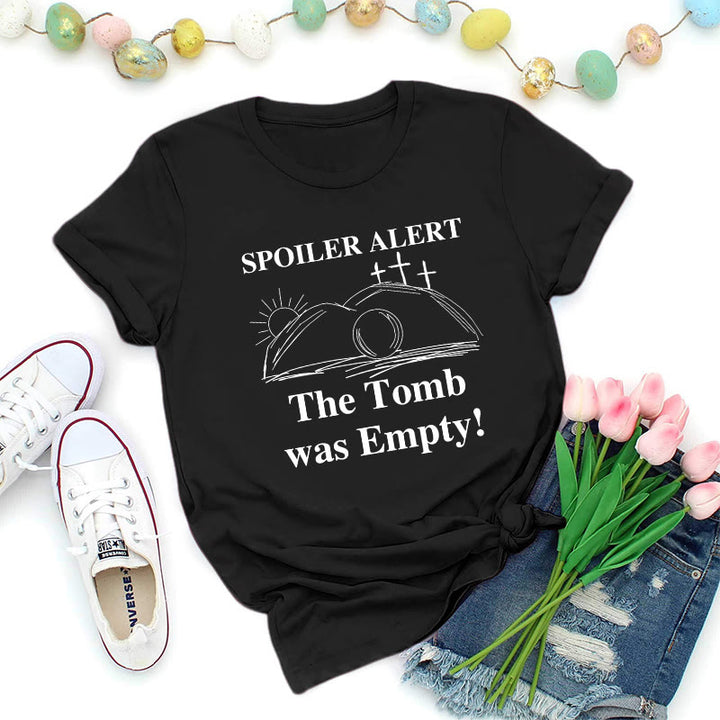 Christianartworkshop Empty Tomb Resurrection Graphic Premium T-Shirt - Black - 2XL - image 1
