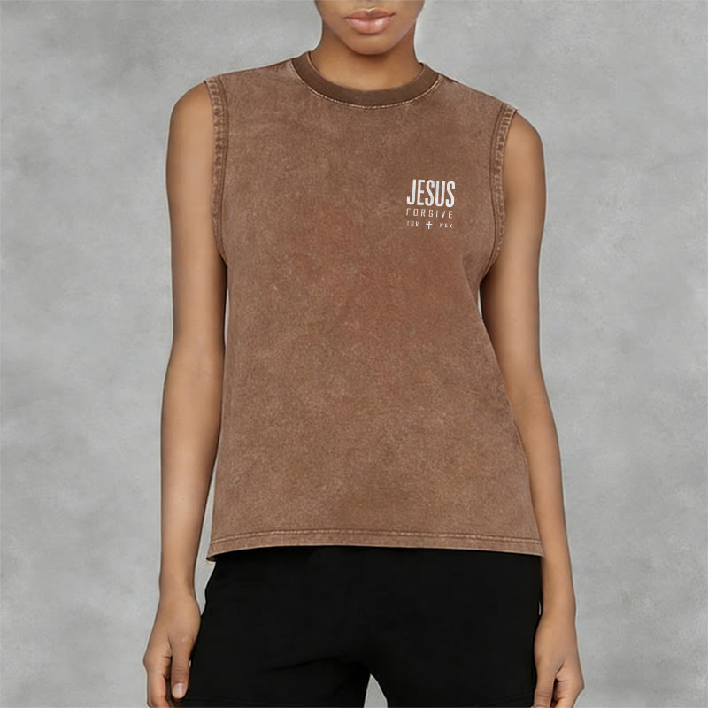 Christianartworkshop Jesus Name Above All Names Unisex Washed Tank Top - image 32