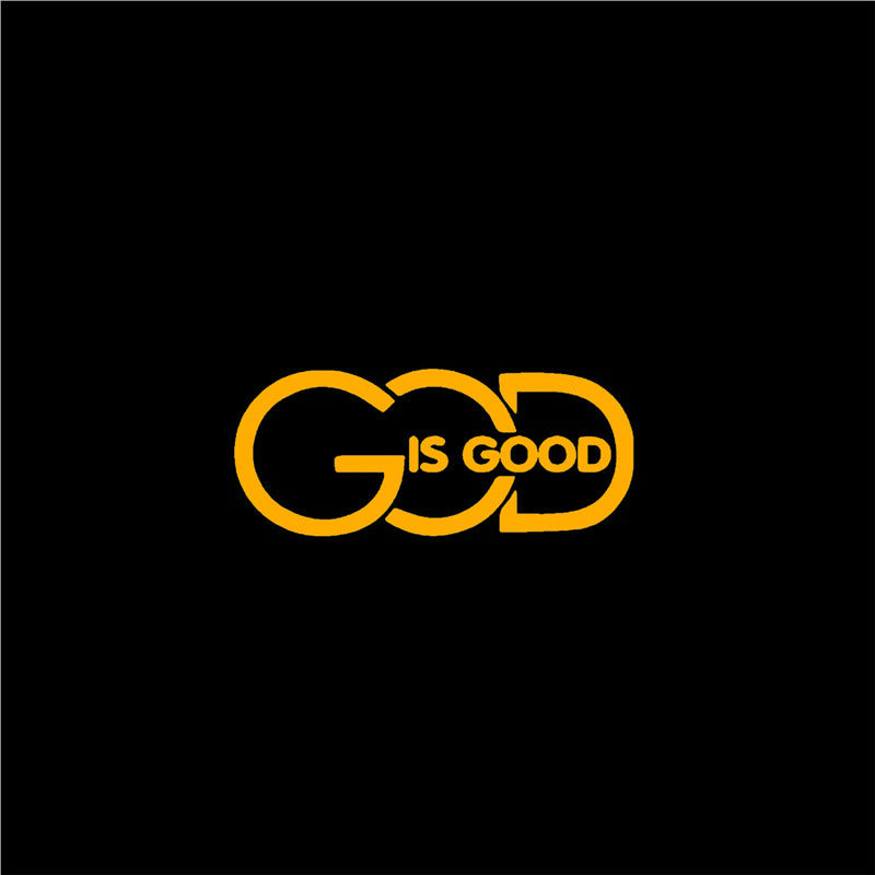 Christianartworkshop GOD IS GOOD Car Decal: Symbol of Faith and Blessing on the Road - Orange - image 9