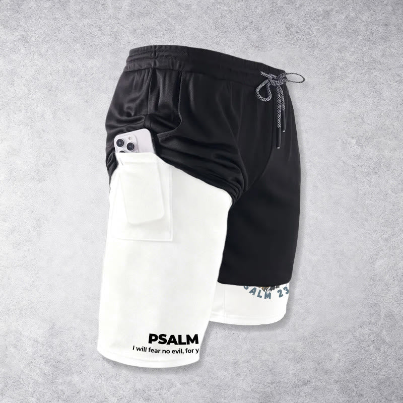 Christianartworkshop Psalm 23 I Will Fear No Evil Printed Shorts - image 6