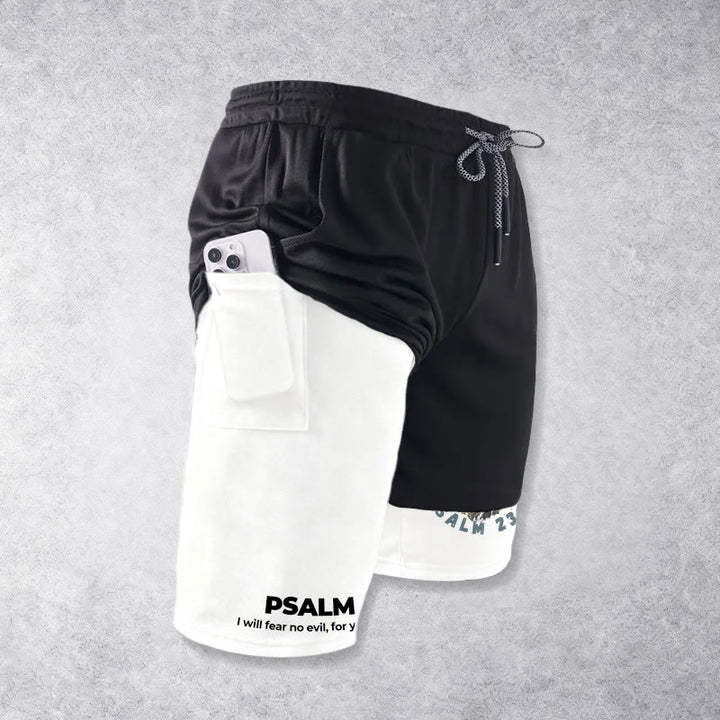 Christianartworkshop Psalm 23 I Will Fear No Evil Printed Shorts - image 6