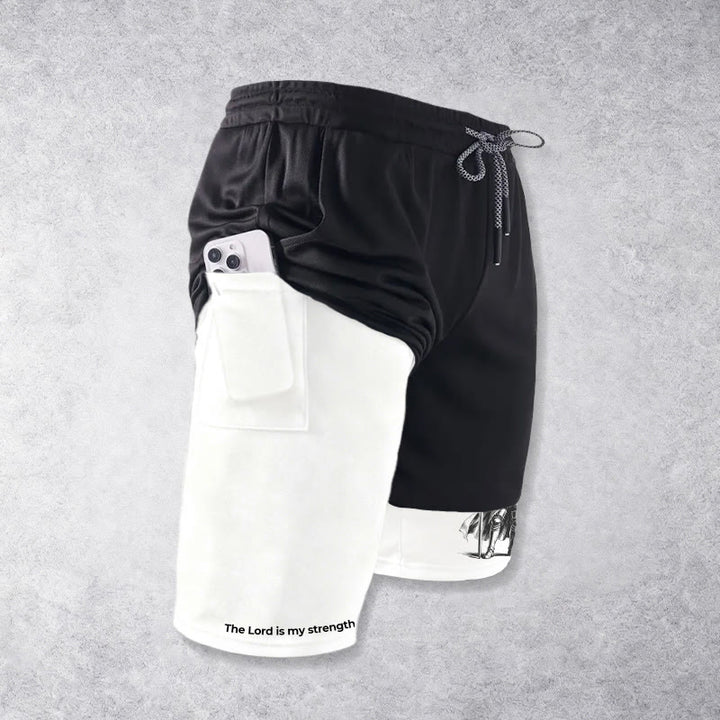 Christianartworkshop The Lord Is My Strength and Shield Knight Performance Shorts - image 6