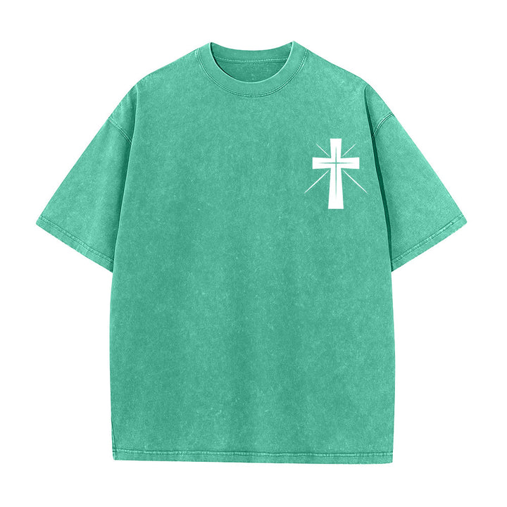 Christianartworkshop Seek First the Kingdom of God Unisex Washed T-Shirt - image 8