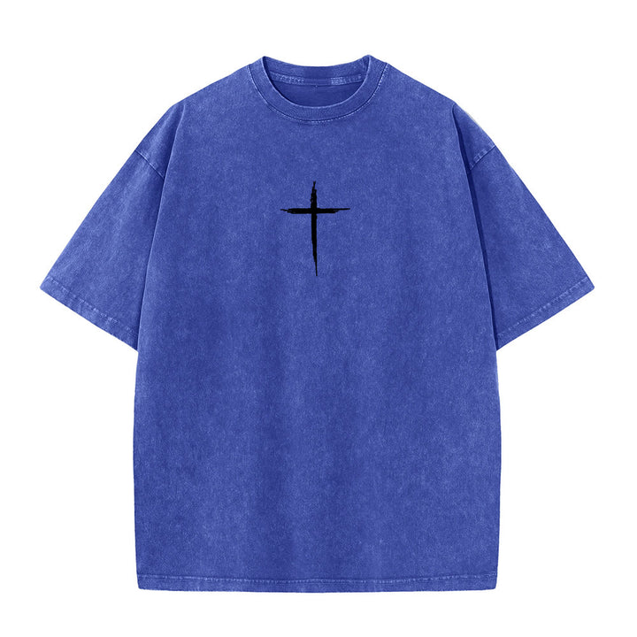 Christianartworkshop Repent For The Kingdom Of Heaven Unisex Washed T-Shirt - image 20