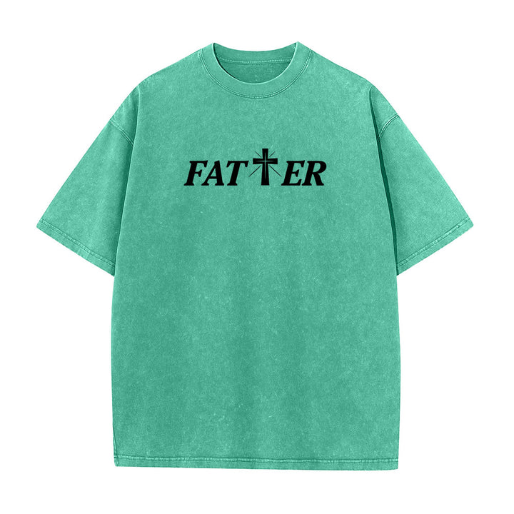 Christianartworkshop Faith-Filled Jesus Crown of Thorns Unisex Washed T-Shirt - image 8