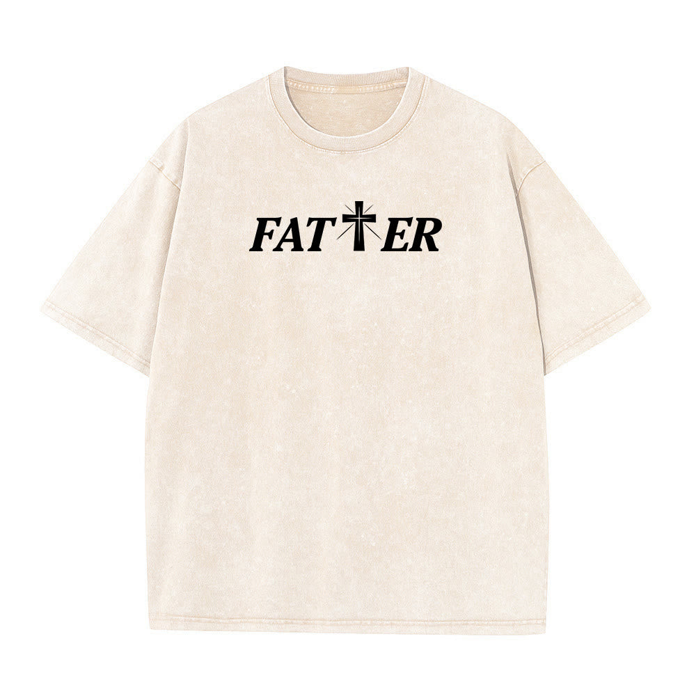 Christianartworkshop Faith-Filled Jesus Crown of Thorns Unisex Washed T-Shirt - image 17