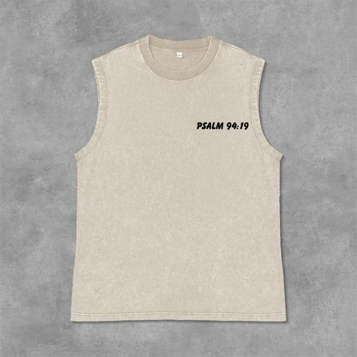 Christianartworkshop Smile You're Loved By God Unisex Washed Tank Top - image 27