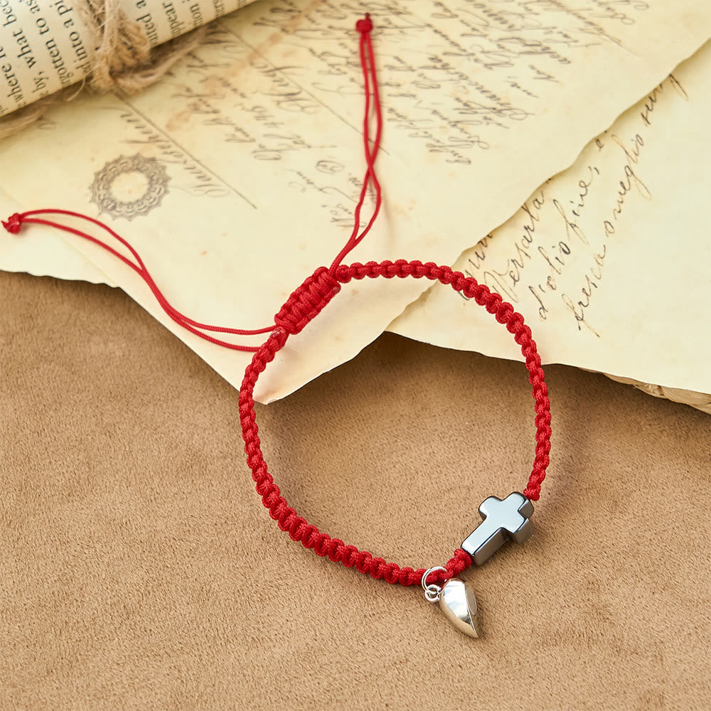 Christianartworkshop Magnetic Heart Cross Bracelet Set: A Symbol of Sacred Union and Enduring Love - image 2