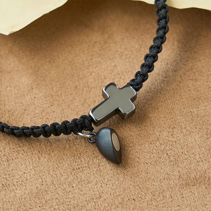 Christianartworkshop Magnetic Heart Cross Bracelet Set: A Symbol of Sacred Union and Enduring Love - image 8