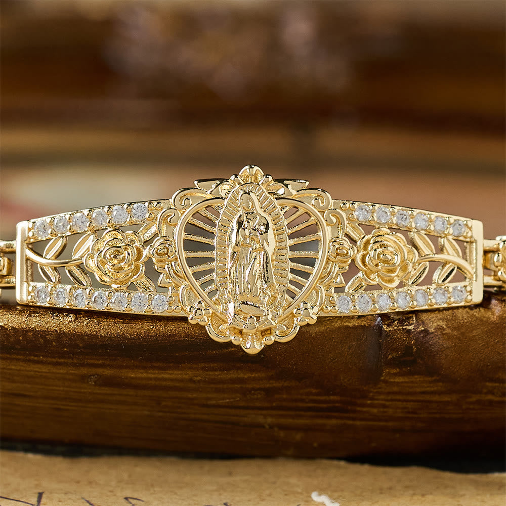 Christianartworkshop Golden Filigree Our Lady Bracelet Collection: A Symbol of Maternal Grace and Protection - image 6