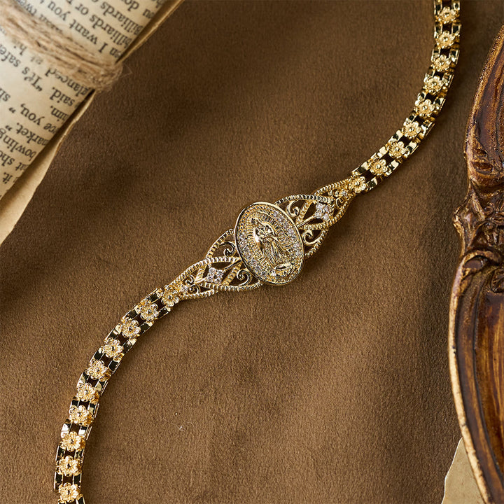 Christianartworkshop Golden Filigree Our Lady Bracelet Collection: A Symbol of Maternal Grace and Protection - image 7