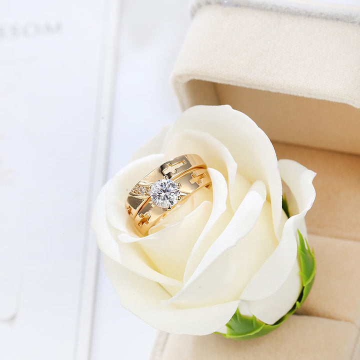Christianartworkshop Stackable Cross Band Ring Set: Timeless Symbol of Faith & Eternal Light - image 8