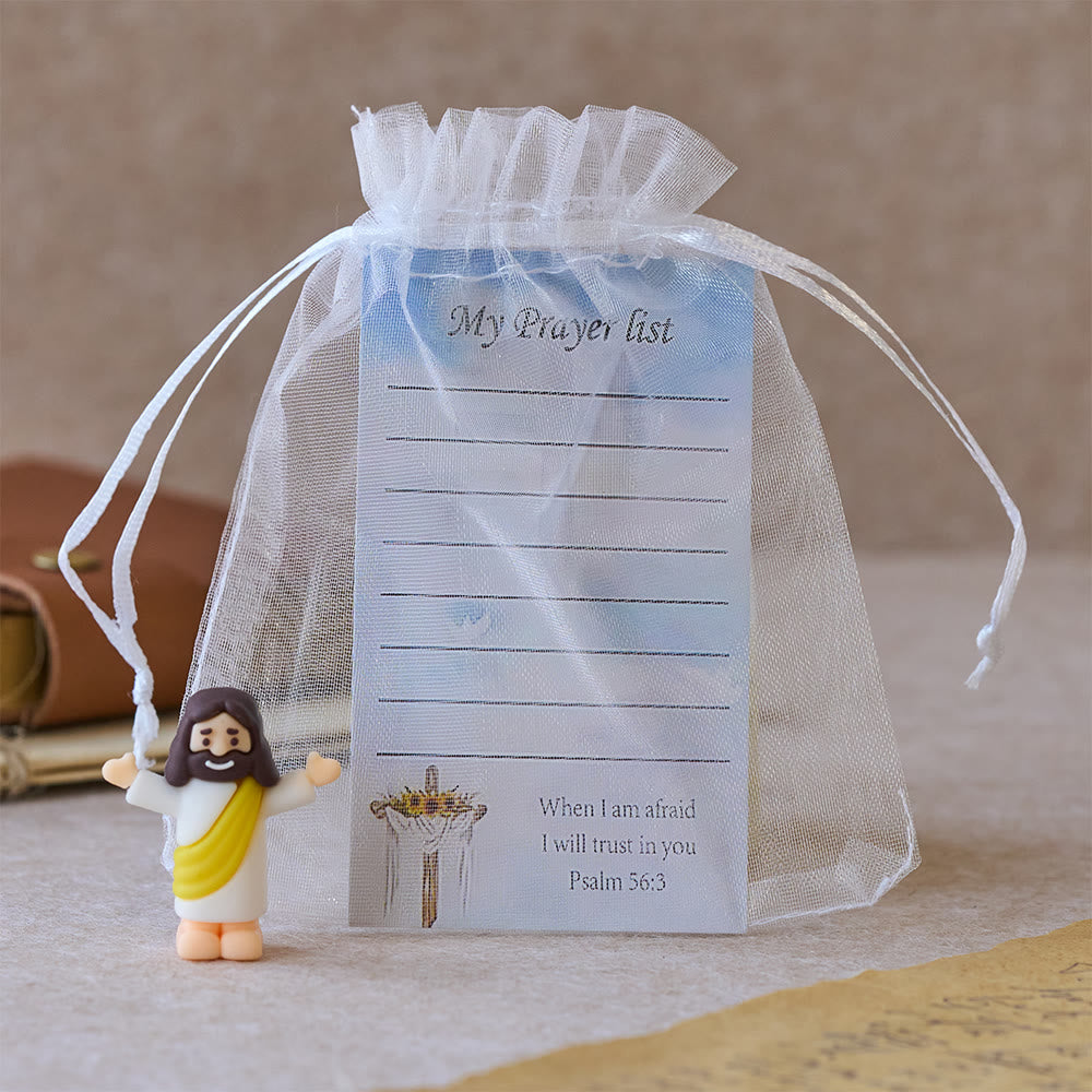 Christianartworkshop Mini Jesus Figurine With My Pray List Set: A Symbol of Gentle Faith in Every Hand - image 7