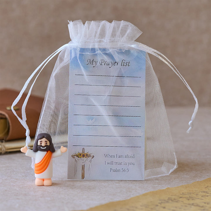 Christianartworkshop Mini Jesus Figurine With My Pray List Set: A Symbol of Gentle Faith in Every Hand - image 5