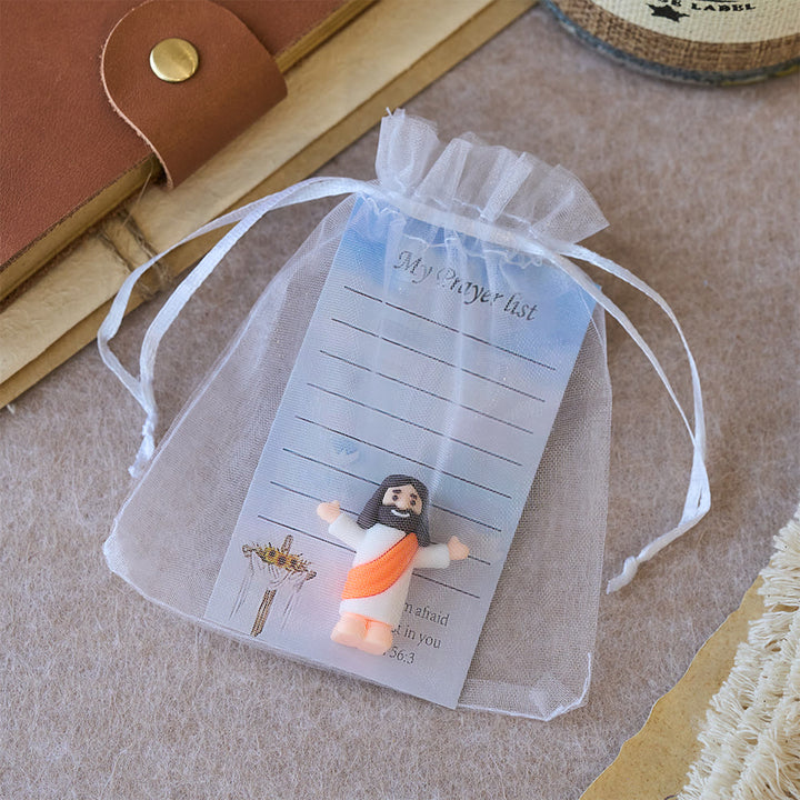 Christianartworkshop Mini Jesus Figurine With My Pray List Set: A Symbol of Gentle Faith in Every Hand - image 6