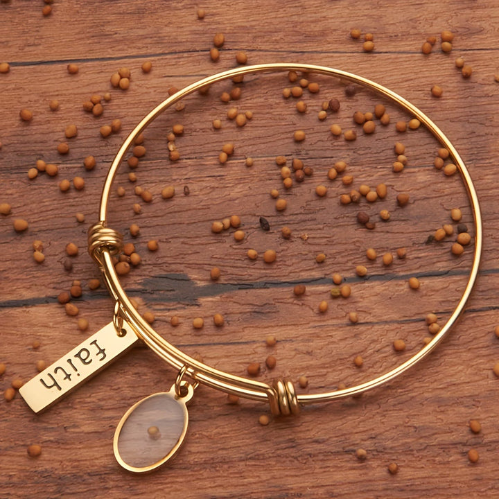 Christianartworkshop Mustard Seed Faith Charm Bangle: Carry Faith Close to Heart - image 3