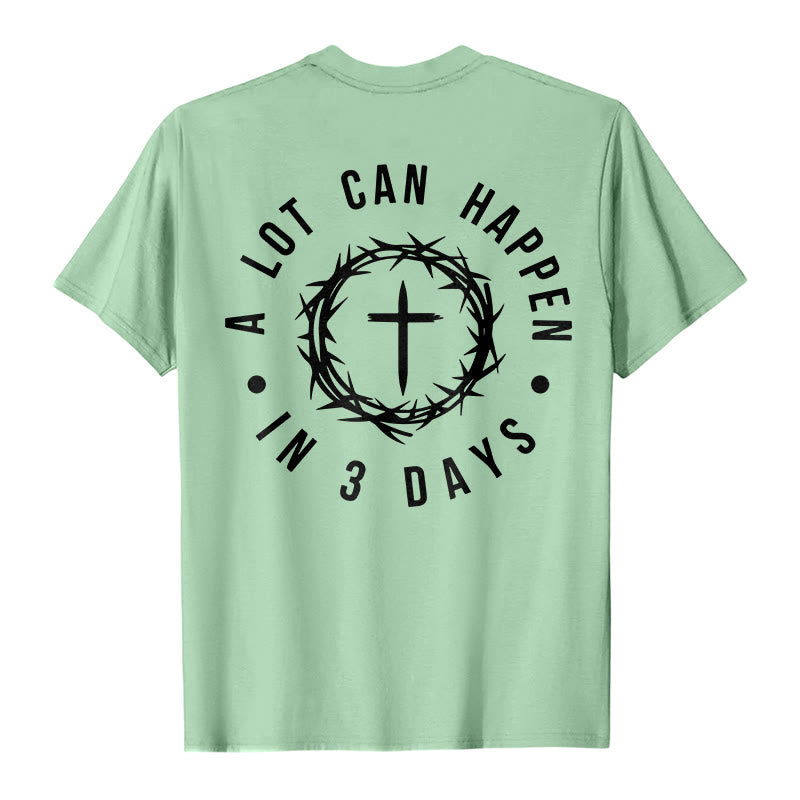 Christianartworkshop A Lot Can Happen In 3 Days Thorn Crown Cross Unisex T-shirt - image 18