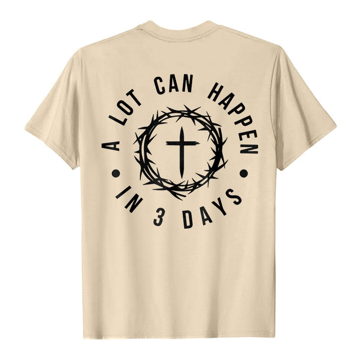 Christianartworkshop A Lot Can Happen In 3 Days Thorn Crown Cross Unisex T-shirt - image 21